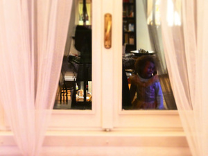 First convincing action for making Margot to go to sleep, not willing to go at all
