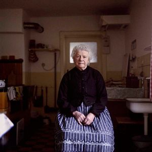 Mrs. Munig, Portestant Sorb near Hoyerswerda, Lusatia, 2012. From the series: The last women in their traditional peasant garbs