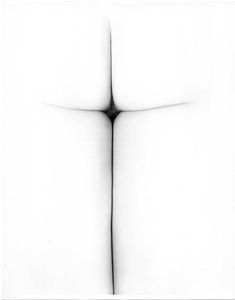 Erwin Blumenfeld, In hoc signo vinces [in this sign you will conquer], 1967. Gelatin silver print. Vintage print. Private collection, Switzerland © The Estate of Erwin Blumenfeld