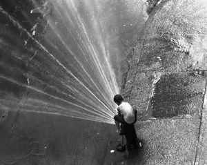 Boy on Hydrant