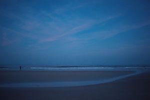 Beach after Sunset at Low Tide