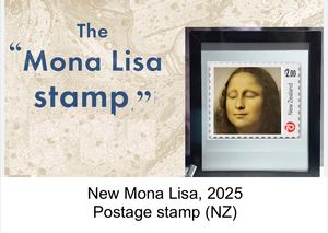 Mona Lisa postage stamp