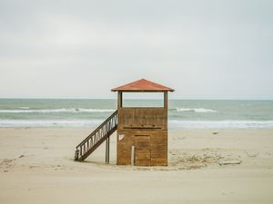 Bay watch building on the beach