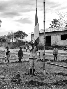 The Raising of the Flag, Somewhere in Guinea