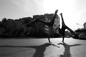 Parkour; play to display