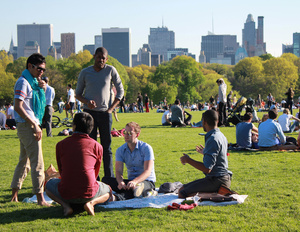 Picnic on the Great Lawn New York City, USA