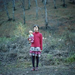 Angi with her doll