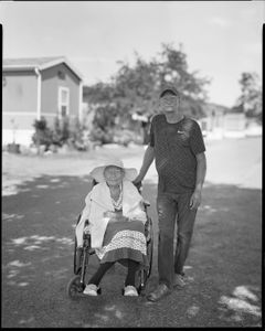 Ken and his mother, Birch Bay, WA. 2021