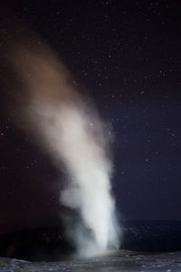 Nighttime Old Faithful