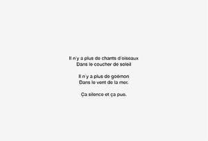 LA MARÉE ÉTAIT EN NOIR