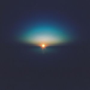 rapidly setting sun exposed with a zoneplate