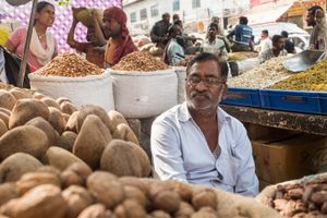 Old Delhi food stall