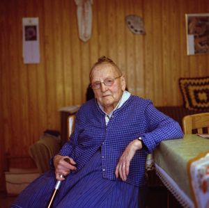 Christine Kaiser, Protestant Marburger Land, 2014. From the series: The last women in their traditional peasant garbs