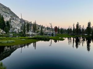 Evening reflections on Maude Lake