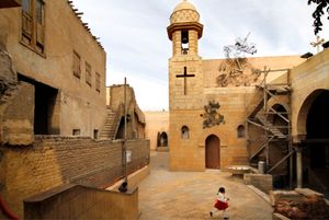 Coptic Orthodox Church in Old Cairo. The Coptic World © Bert Spiertz