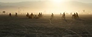 cycling across the playa