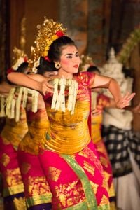 Legong dancers in Bali