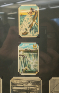 Early 1900s postcard of the “Legend of the White Canoe.” This fakelore of a beautiful Indian maiden sent over Niagara Falls as a sacrifice to the gods is rarely encountered today due to the objections of local tribes.