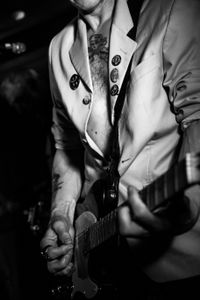 The guitarist of The Bombsite Kids