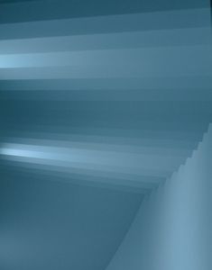 blue stairs