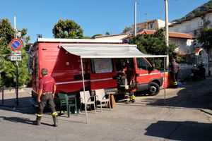 Red Area, Piazza Maio Square. Firefighter headquarters at Piazza Maio square.