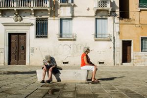 Two Women resting.
