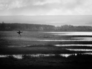 Tai Chi at Findhorn bay during the Ecovillage Design Education course