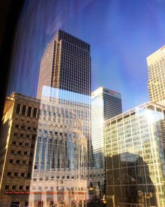 Canary Wharf From A DLR Train