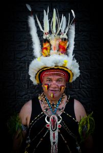 Male cultural attire  from a different tribe of the Kairuku people, Central Province, Papua New Guinea
