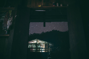House under the stars