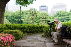 Man with a video camera