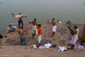 Ritual Bathers, Ganges River