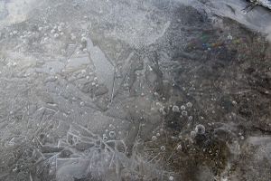 Vapor Figures and Rainbow, Lake Hoare, Antarctica