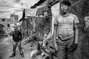 © Tony Corocher - The Street Children (Nairobi).The first thing that comes to my mind when I see this picture is: "well, nice shot, but where is the supposed beauty?" … beauty is very hard to see here, but it is there. These children sniff glue, oil and solvents and eat from the garbage found on the streets. They can be very dangerous. The beauty may not be visible at first but it is there, in the