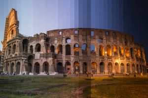 Time Slice" Coliseum, Rome, Italy