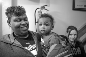 Korrina and her son