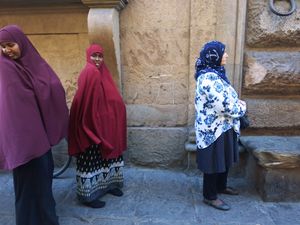 Three women.