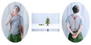 Sottovetro#3, 2011,fotografia analogica, inkjet print on dibond, triptic 2oval ,1rett. Ed 1of 5