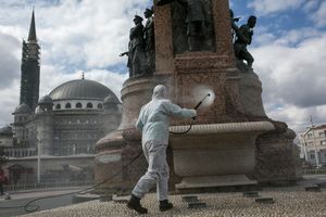 Cleansing in Taksim Square