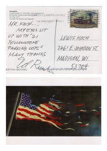 Ed Ruscha to LK, 2020
