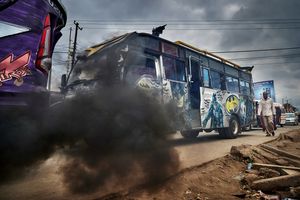 The buses which commute between Nairobi and the suburb Rongai are known for its Nganyas, as the most spectacularly pimped Matatus are called. This Matatu here is dedicated to Batman, the interior is inspired by Batman‘s cave. One could call Nairobi with its modern skyscrapers and the exhaust clouds the Gottham of Africa – IIn former times the city was nicknamed „Nairobbery“.