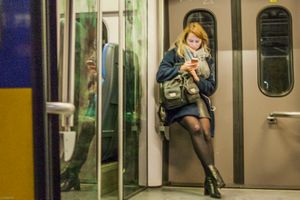 In the train