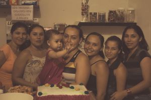 This is the only picture that they really liked, a birthday photo.