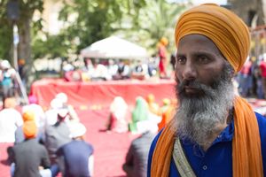 Portrait of Sikh man