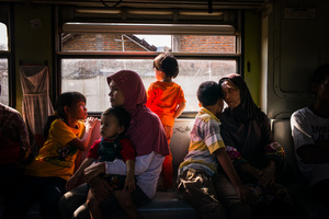Yogiakarta train station prior to departure