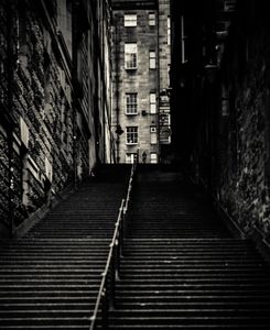 The stairs.