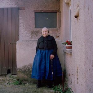 Marie Wirth, Protestant Sorb, near Hoyerswerda, Lusatia, 2015. From the series: The last women in their traditional peasant garbs