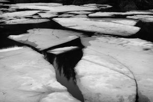 THE OLD CABIN BY THE FROZEN WATER