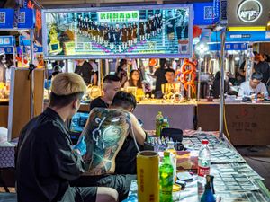 Wulin night market of Hangzhou China