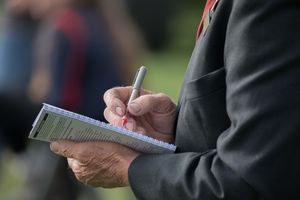 A judge makes his notes